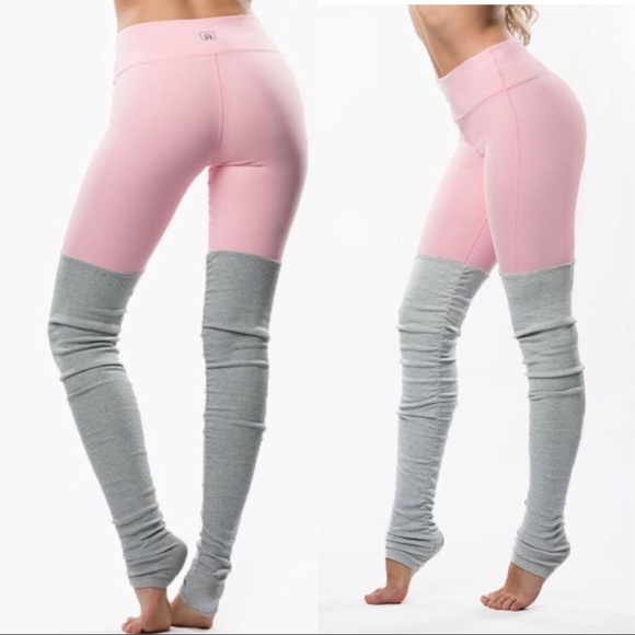 Lavendar & Gray Slouchy Dance/Yoga Leggings - Picture 1 of 8